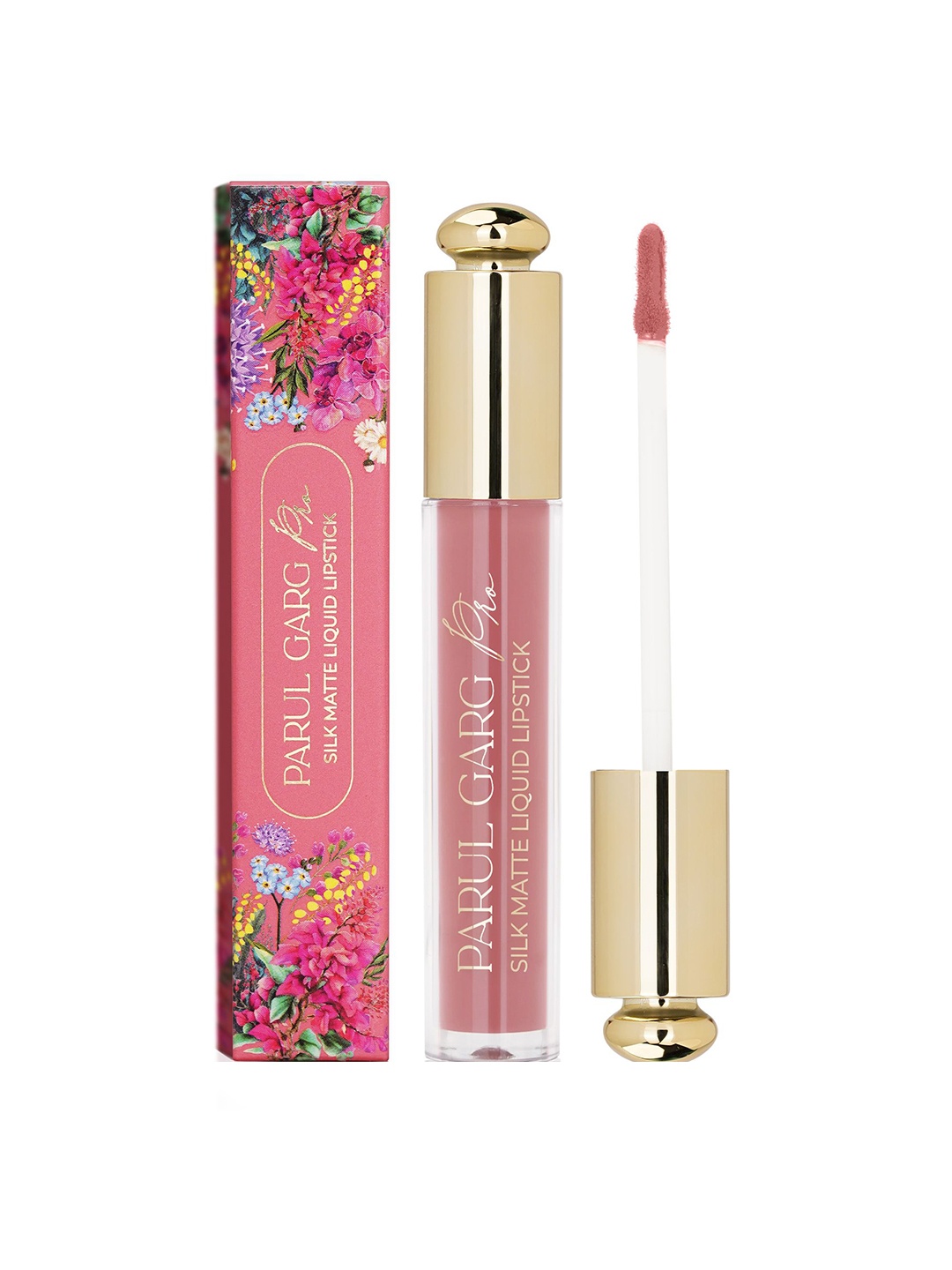 

Parul Garg Silk Matte Waterproof Liquid Lipstick - 3 ml- Zinnia, Pink