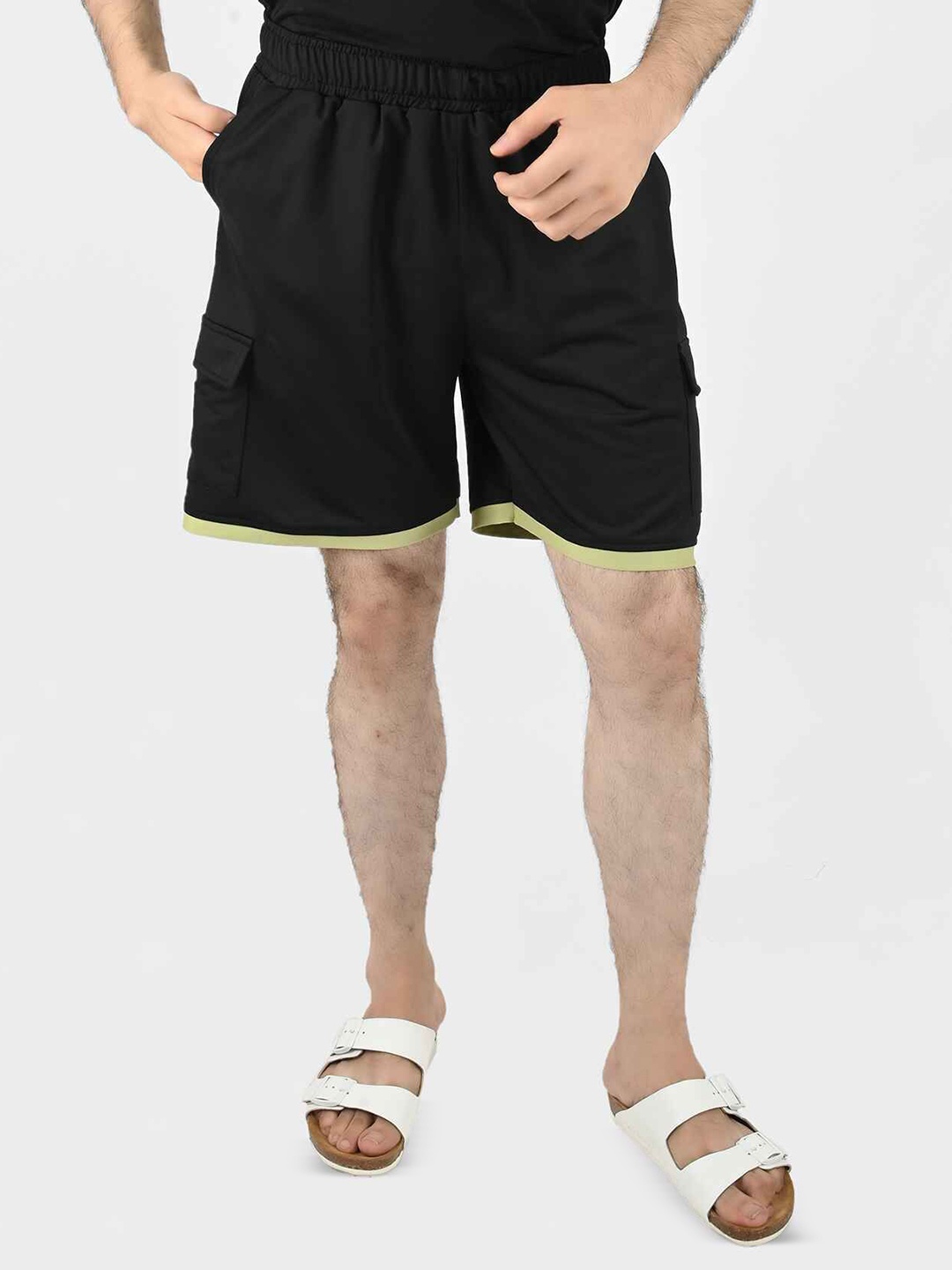 

Blissence Men Lounge Shorts, Black