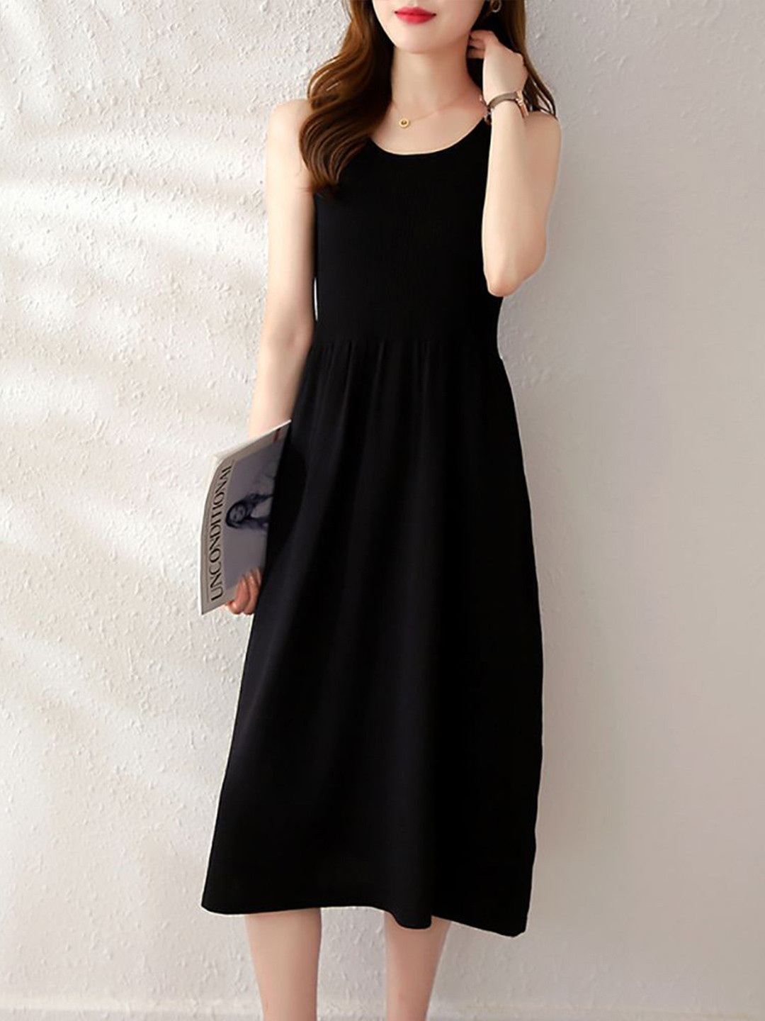 

StyleCast x Revolte Women Bodycon Midi Dress, Black
