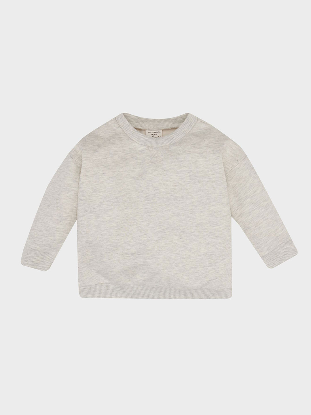 

DeFacto Boys Round Neck Cotton Pullover, Grey