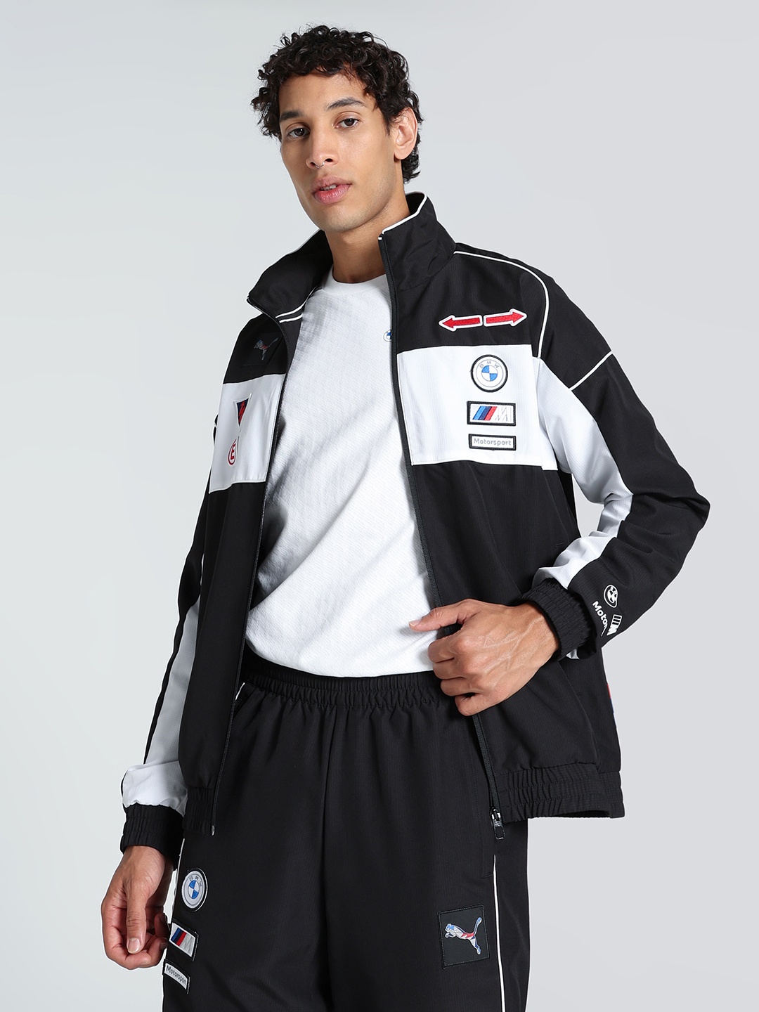 

PUMA Motorsport Men BMW M SDS 2.0 Badge Sporty Jacket with Patchwork, Black