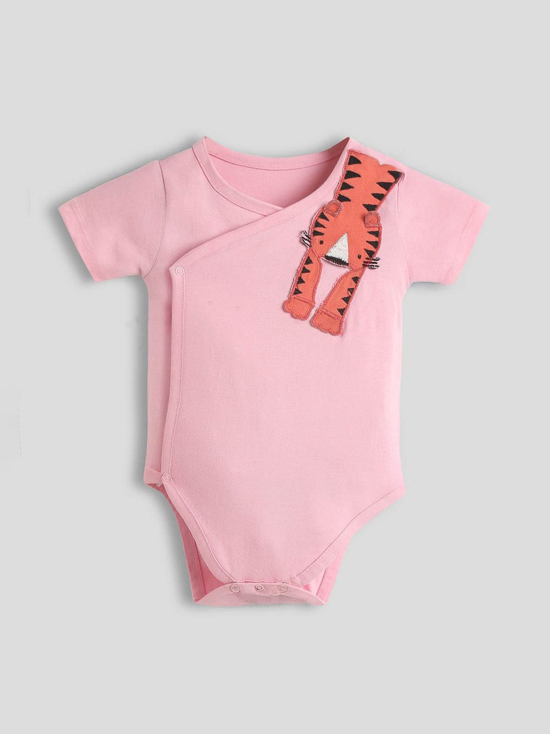 

Flowline Girls Embroidered Pure Cotton Bodysuit, Pink