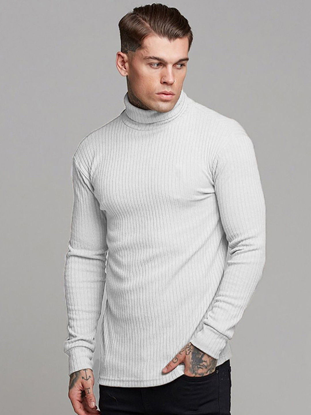 

StyleCast x Revolte Men Pullover, White