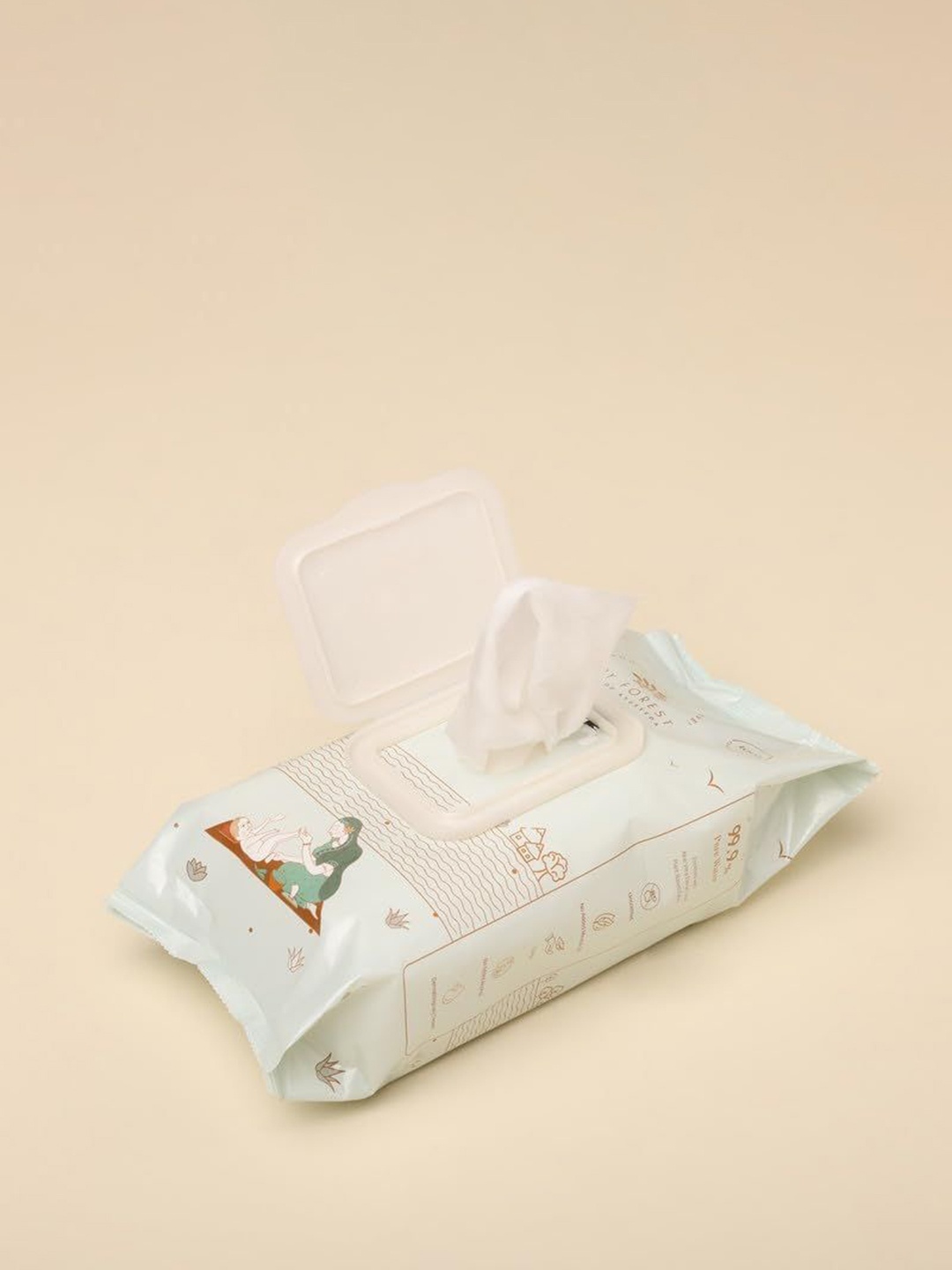 

Baby Forest Set Of 3 Neer 99.9% Water Baby Wipes - 72 Wipes Each, White