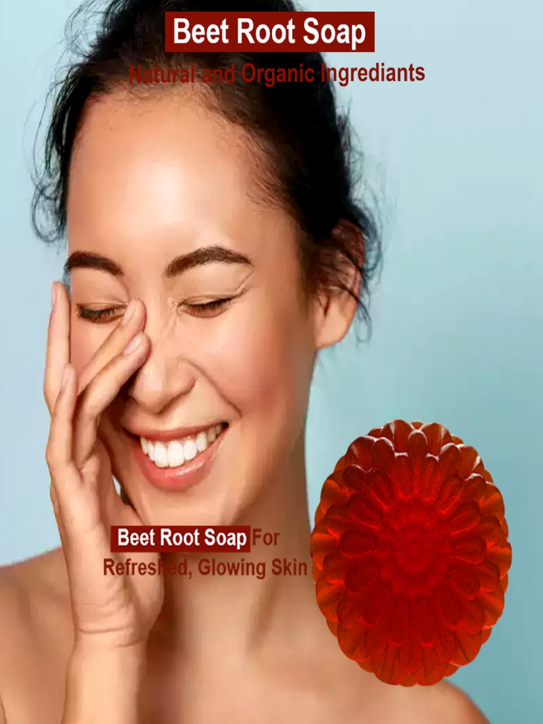 

GROOVY Strawberry Sensation Beet Root Bath Bar - 100g, Red