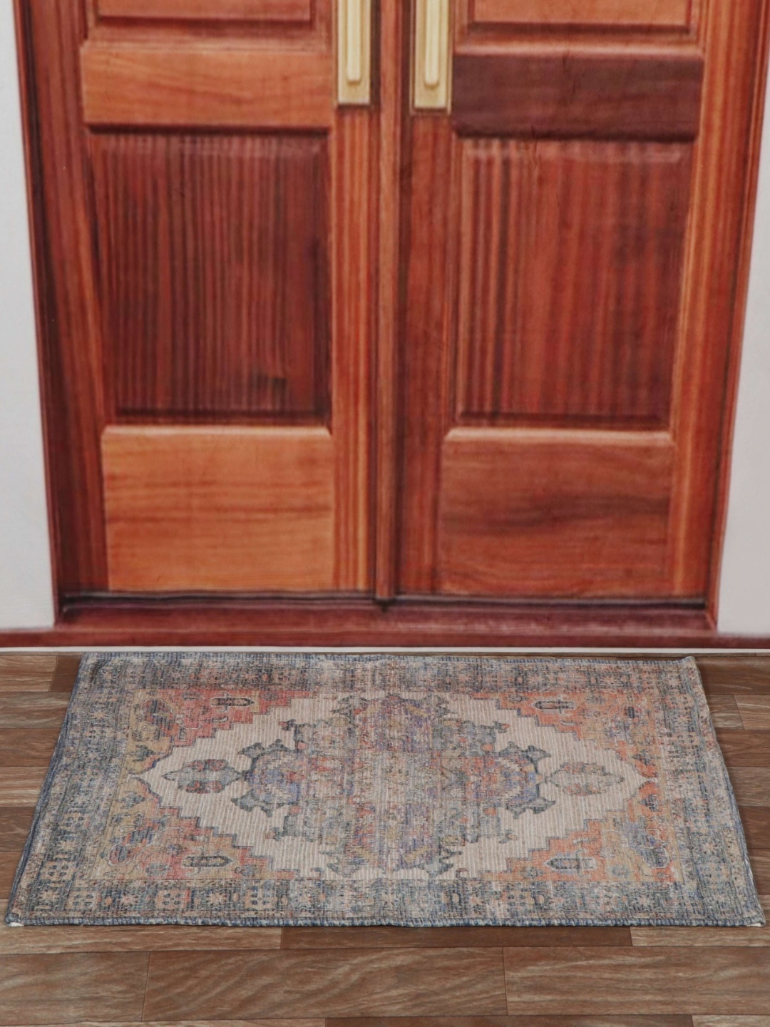 

Aura Beige & Grey Printed Anti Skid Doormat