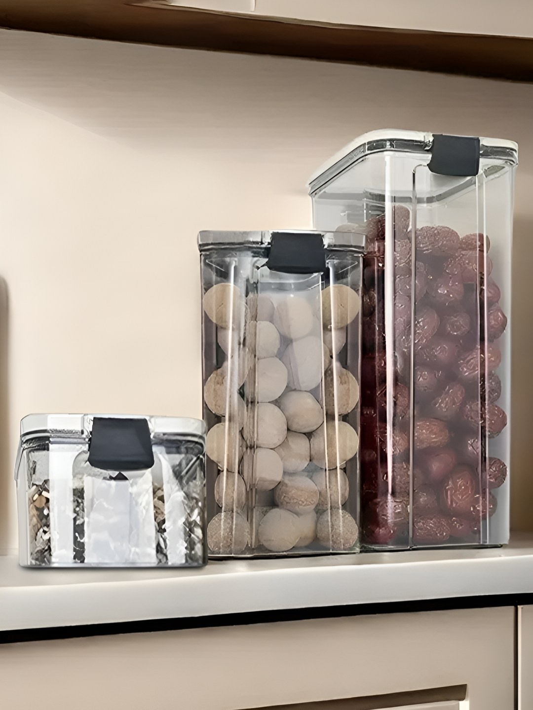 

DecorTwist Set of 3 Transparent Air Tight Food Storage Containers