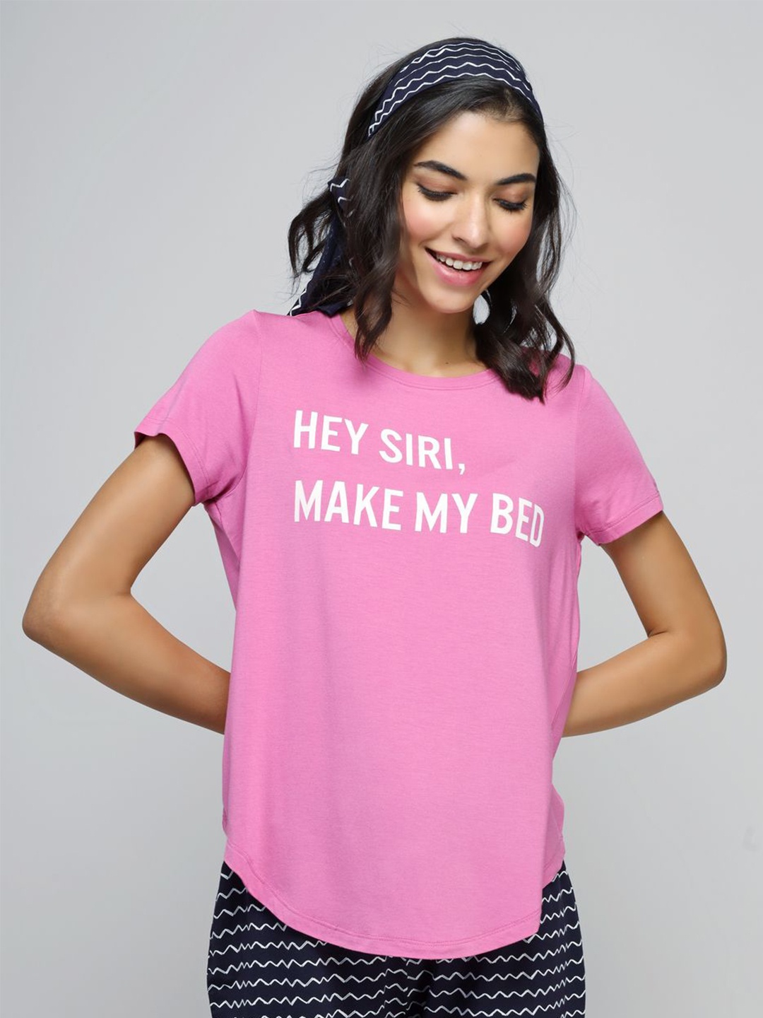 

necesera Women Typography T-shirt, Pink