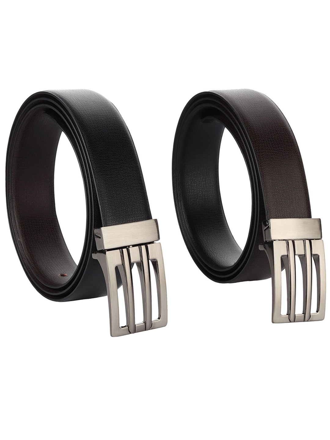 

Provogue Men Textured Reversible Formal Belt, Black