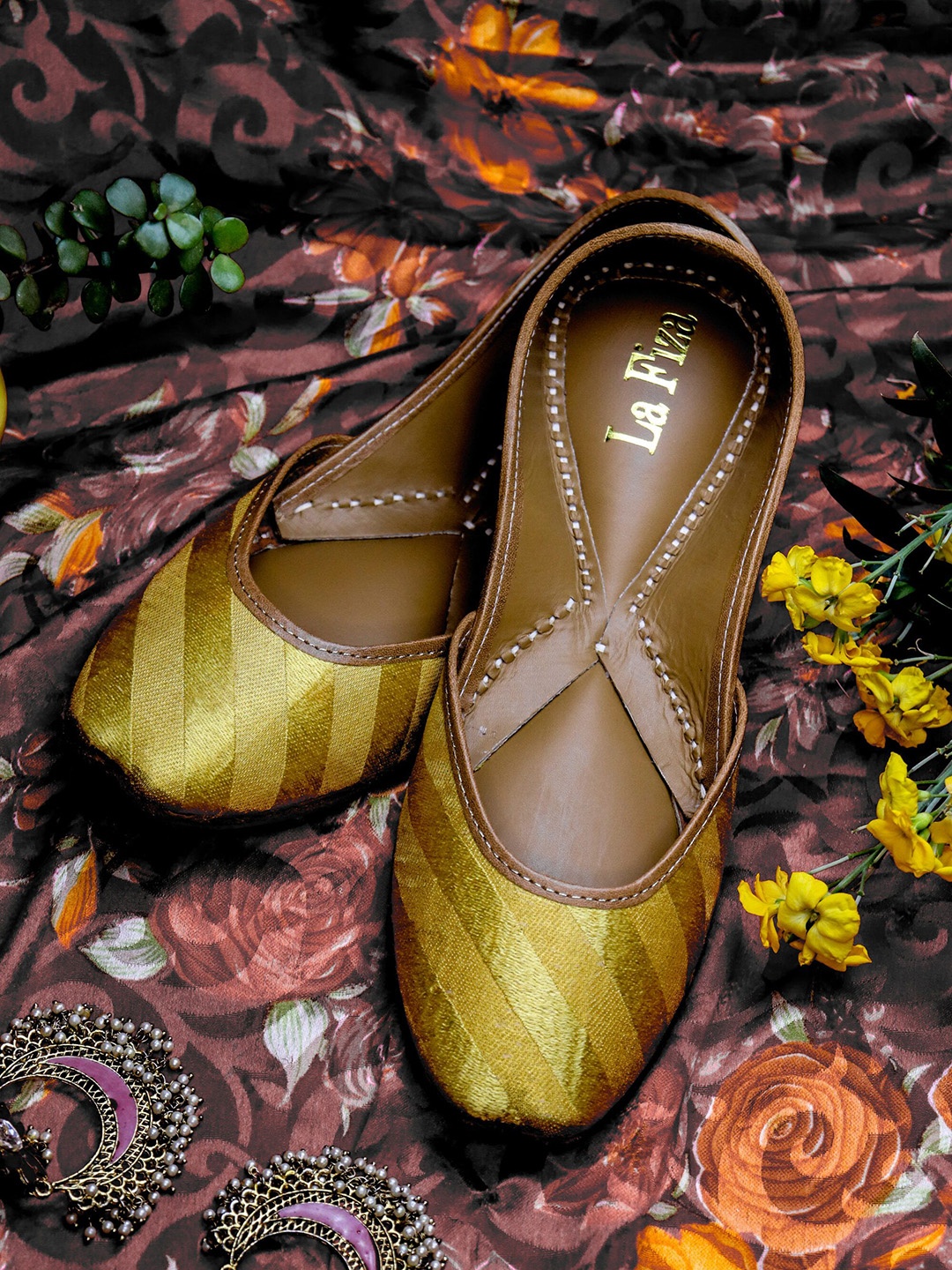 

La Fiza Women Embellished Ballerinas Flats, Yellow