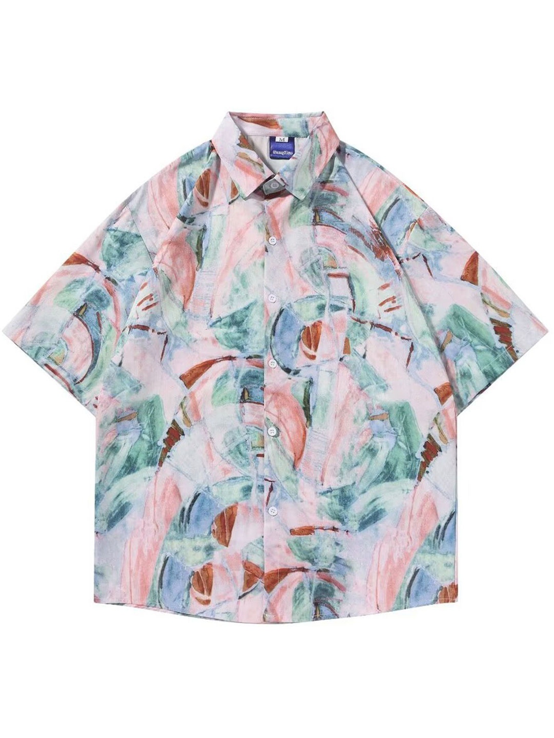 

StyleCast x Revolte Men Opaque Printed Casual Shirt, Pink