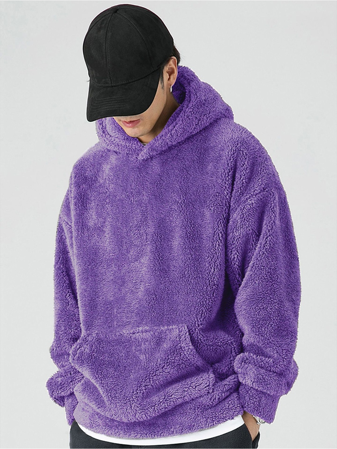 

StyleCast x Revolte Men Hooded Sweatshirt, Purple