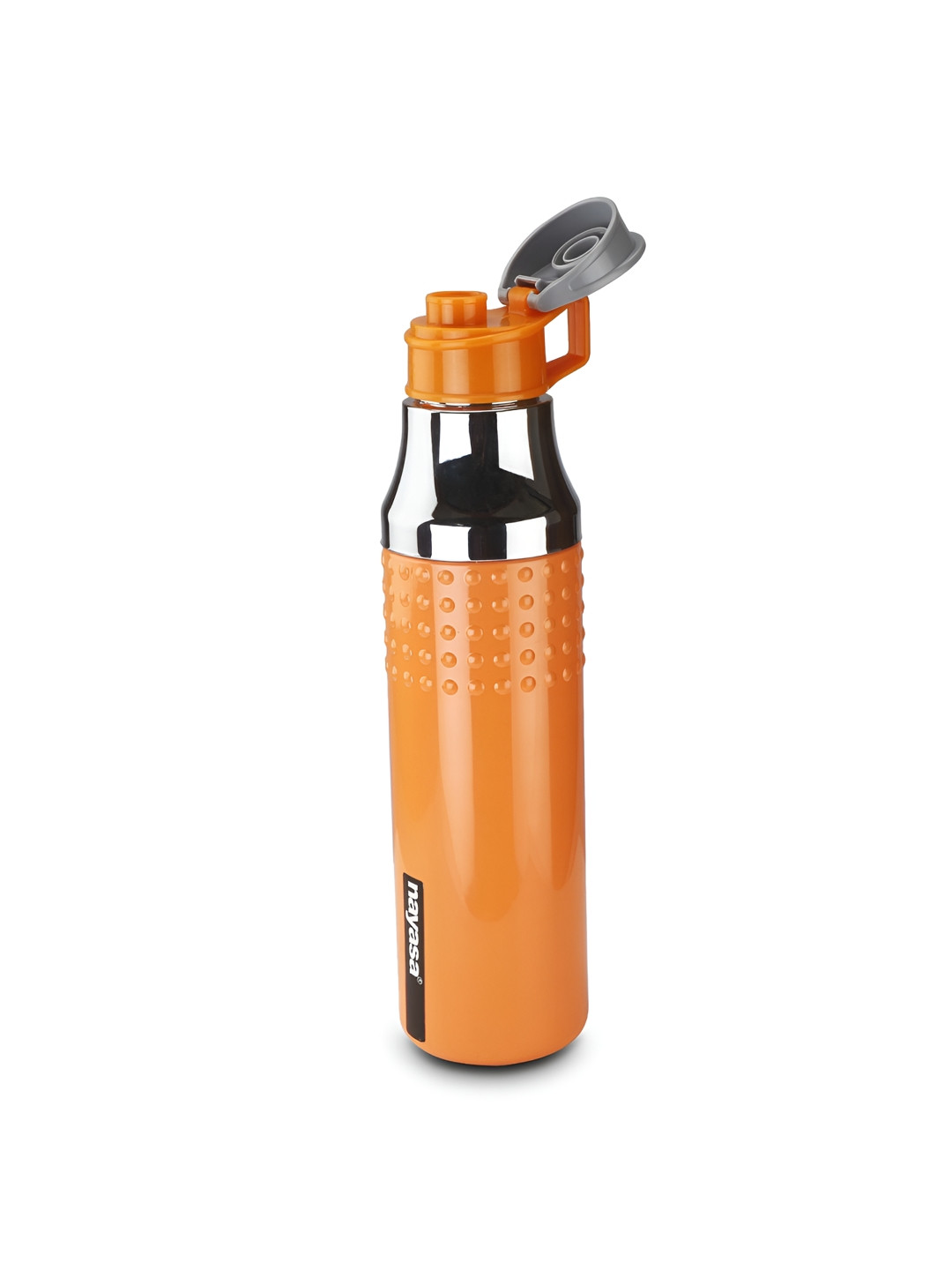 

Nayasa Shiny Orange Insulated Leakproof Water Bottle- 570 ML