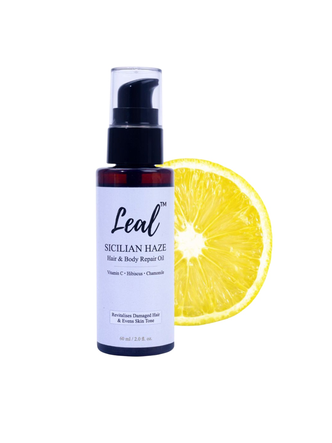

Leal Cosmetics Sicilian Haze Hair & Body Repair Oil With Almond Oil - 60 ml, Gold