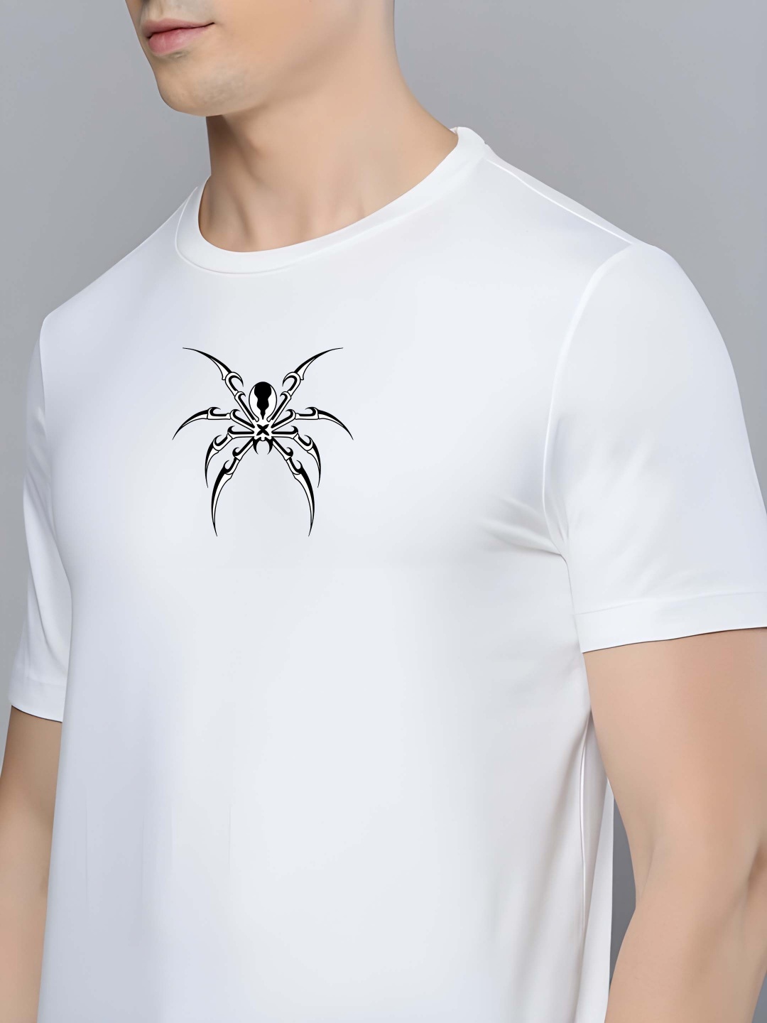 

BOWLIFESTYLE Men Pure Cotton T-shirt, White