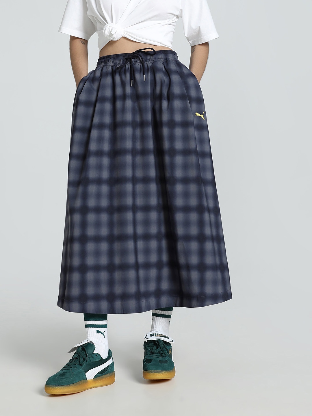 

Puma Road To Unity Printed Midi Skirt, Blue