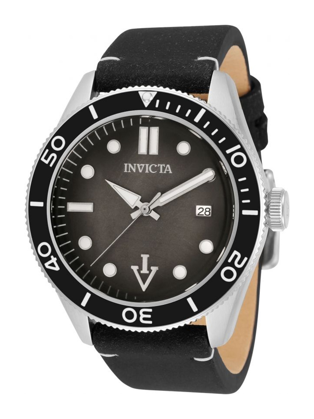 

Invicta Men Dial & Leather Straps Analogue Automatic Watch 33514, Black
