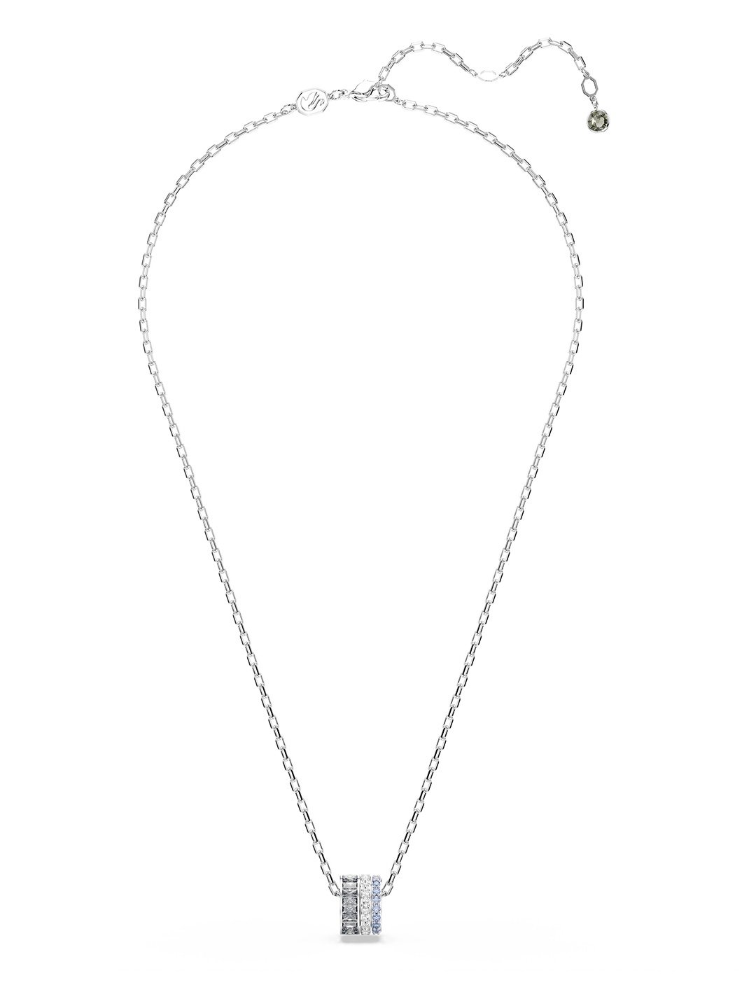 

SWAROVSKI Rhodium-Plated Crystal Stone Studded Chain, Silver