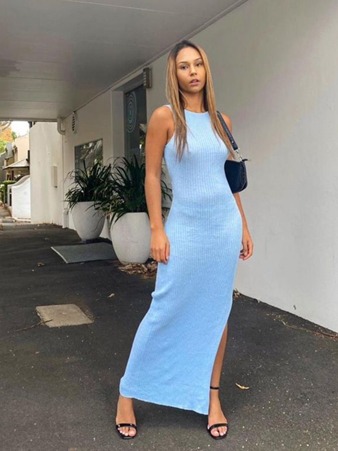 

StyleCast x Revolte Bodycon Maxi Dress, Blue