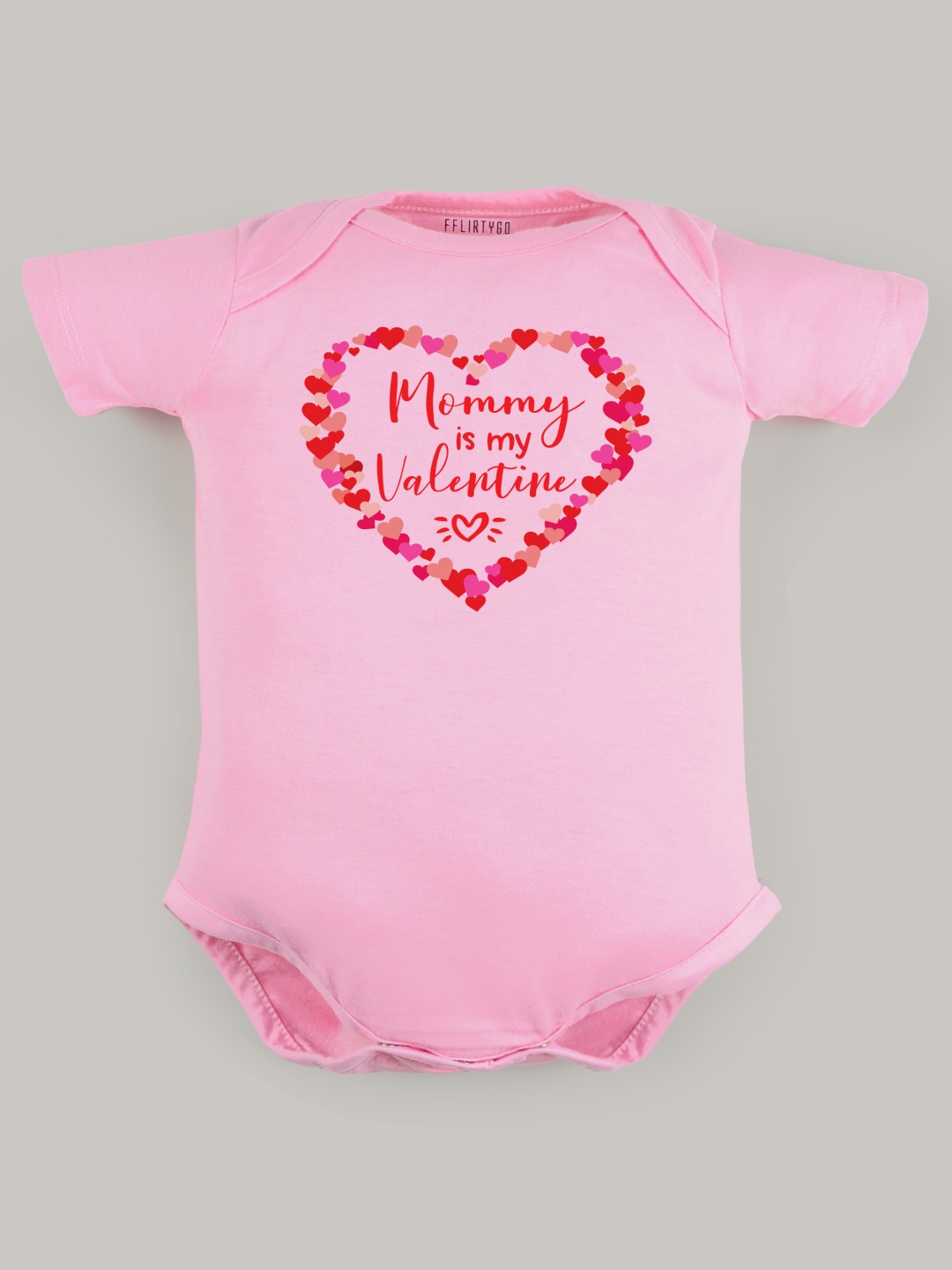 

FFLIRTYGO Infants Valentine Day Printed Cotton Bodysuit, Pink