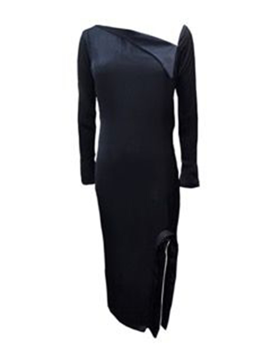 

Shivanii Women Lilith Satin Bodycon Dress, Black
