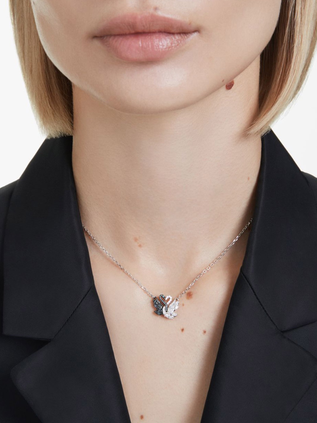 

SWAROVSKI Rhodium-Plated Crystal Stone Studded Chain, Silver