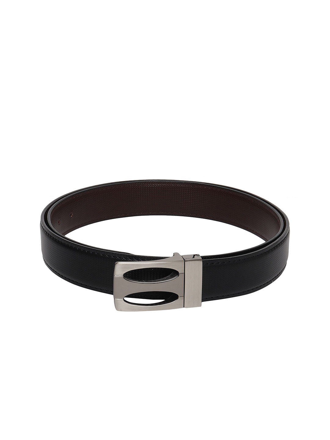 

Provogue Men Textured Reversible Formal Belt, Black