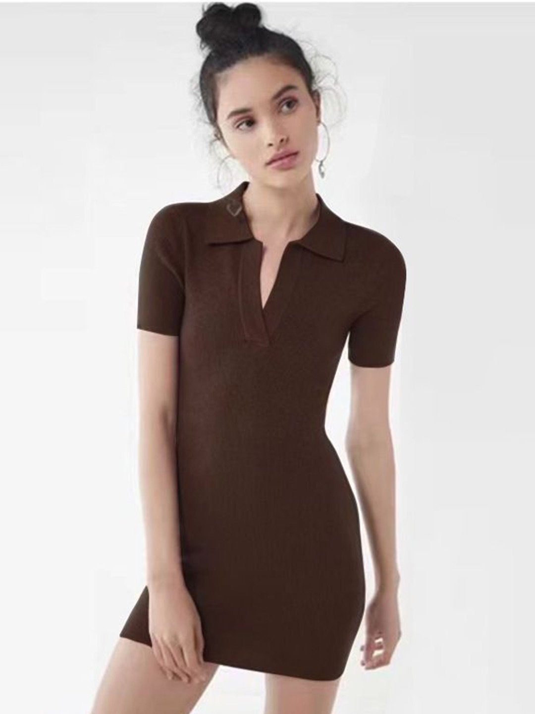 

StyleCast x Revolte Women Shirt Dress, Brown