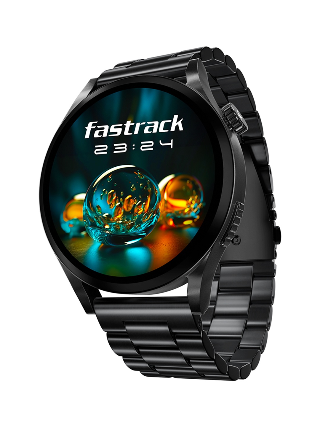 

Fastrack Radiant FX4 Bluetooth V5.3 Smart Watch - 38158NM01, Black