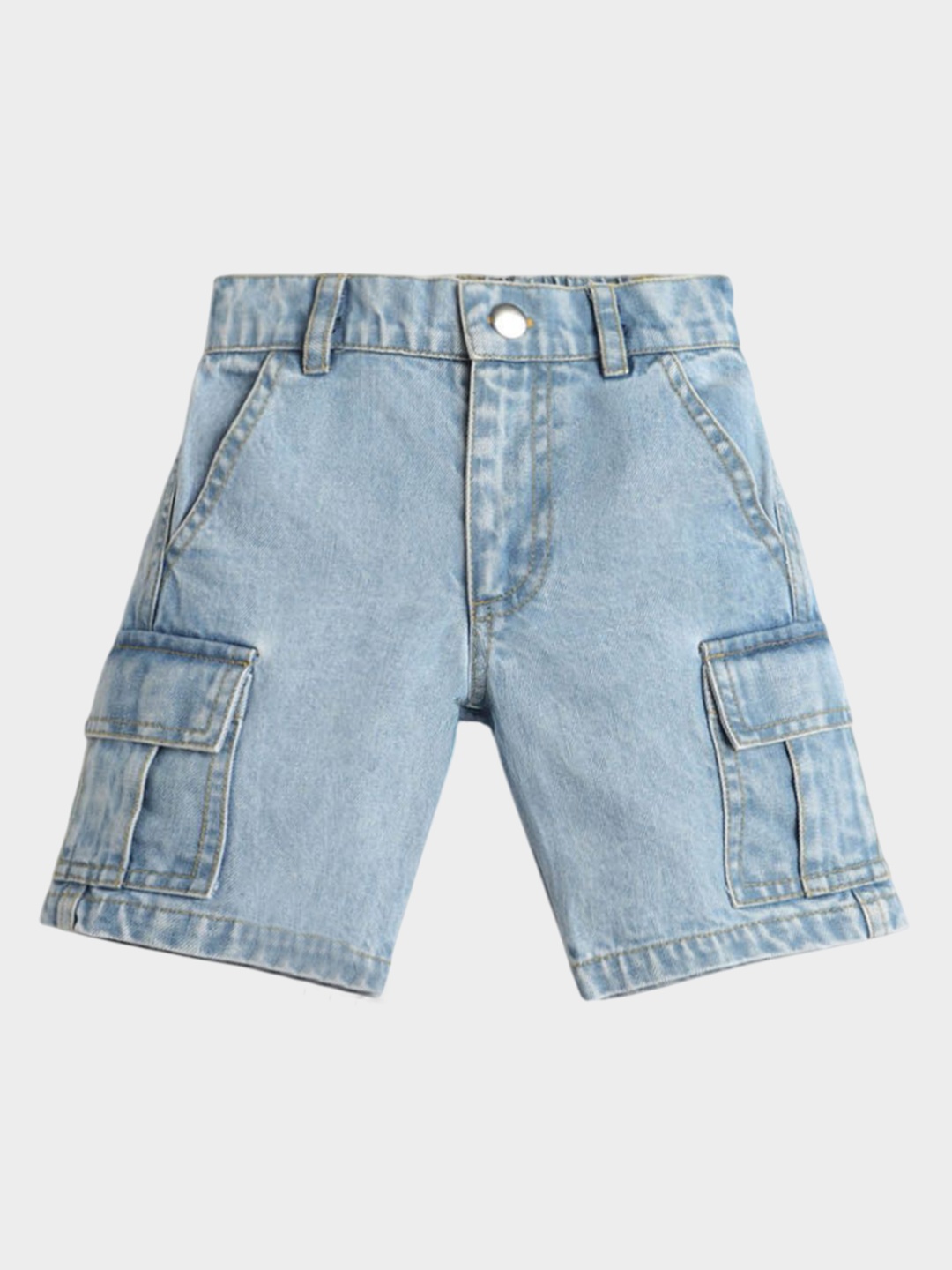 

Somersault Boys Pure Cotton Regular Fit Denim Shorts, Blue