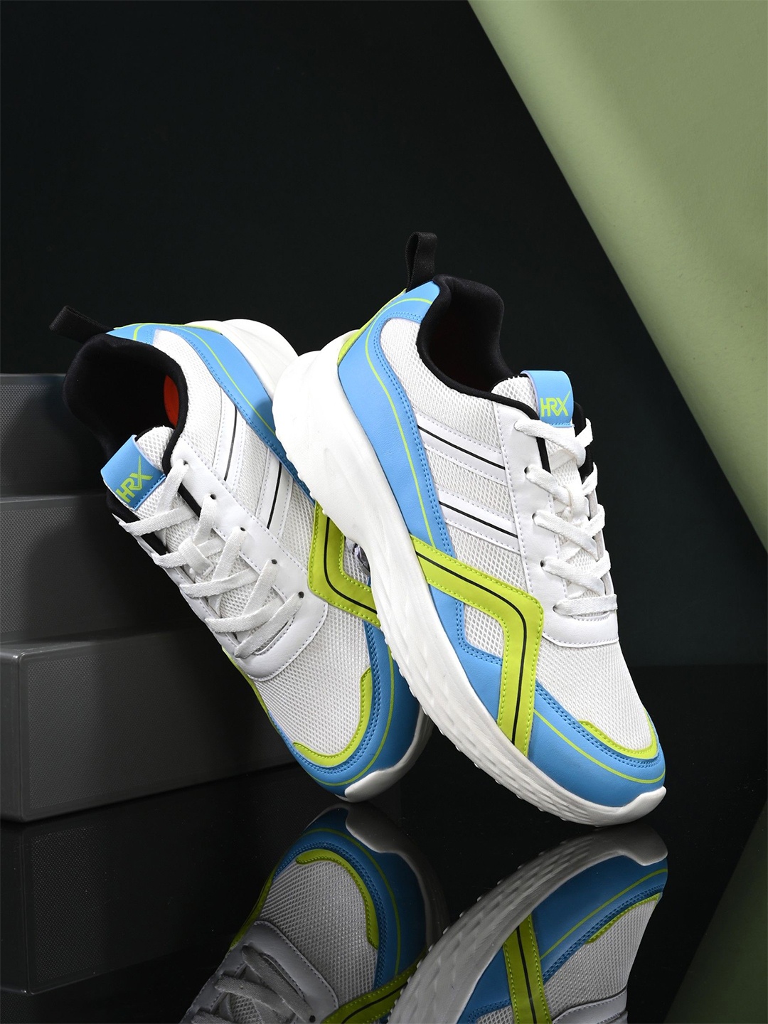 

HRX by Hrithik Roshan Men Mesh Running Non-Marking Shoes, Off white