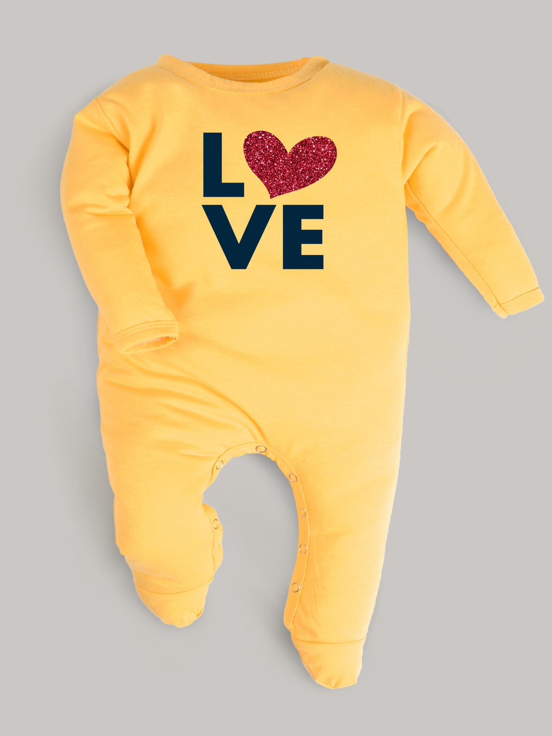 

FFLIRTYGO Infants Printed Cotton Sleepsuit, Yellow