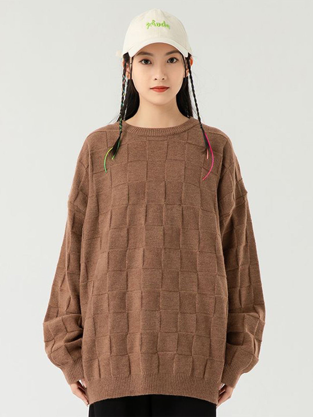 

StyleCast x Revolte Men Longline Pullover, Brown