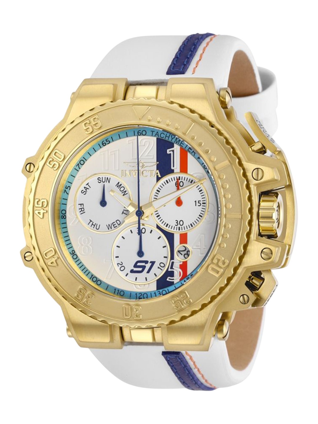 

Invicta Men Dial & Leather Straps Analogue Watch 28398, White