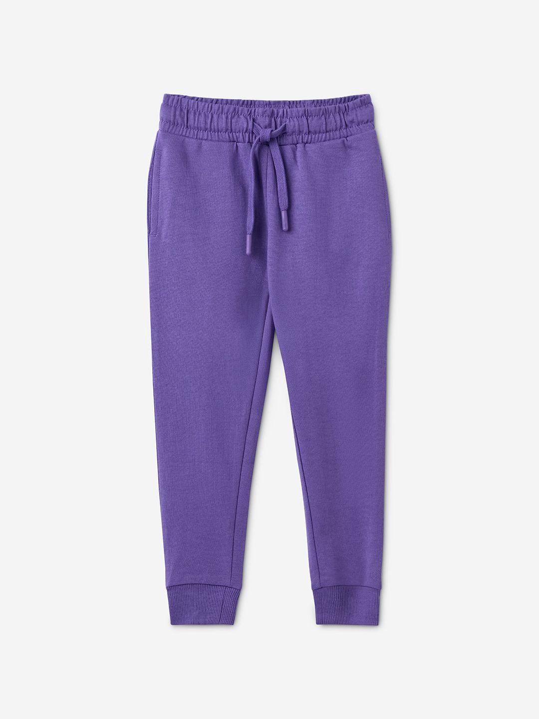 

The Souled Store Girls Regular Fit Pure Cotton Joggers, Lavender