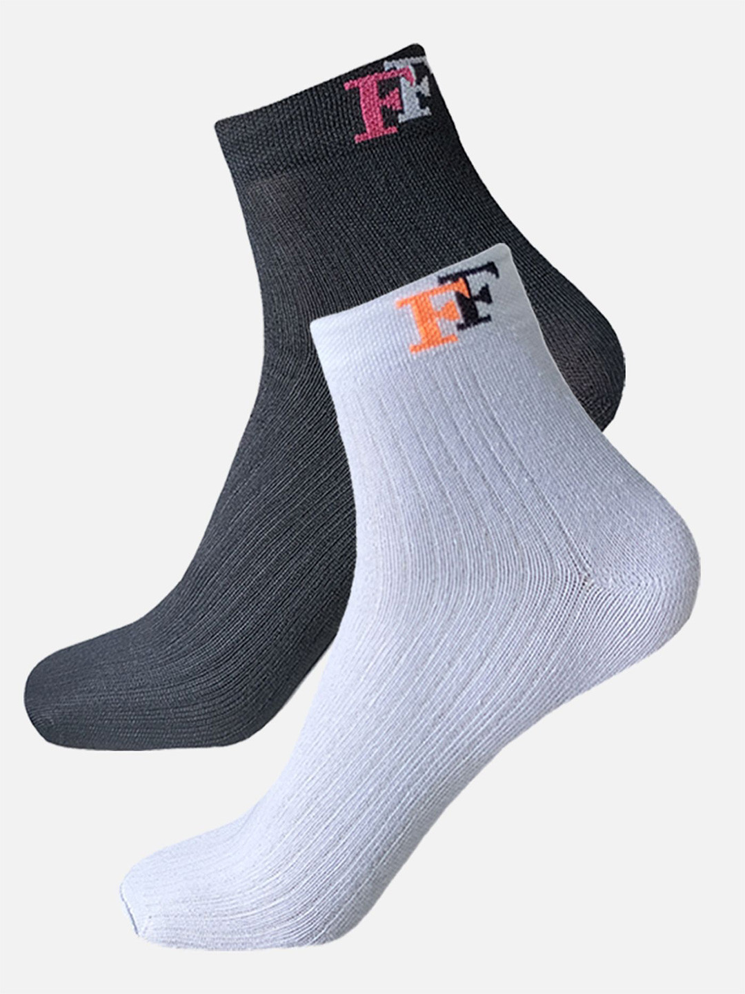 

StyFun Men Pack Of 2 Cotton Ankle-Length Socks, Black