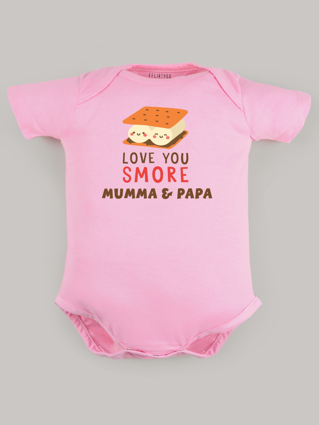 

FFLIRTYGO Infants Valentine Day Printed Cotton Bodysuit, Pink
