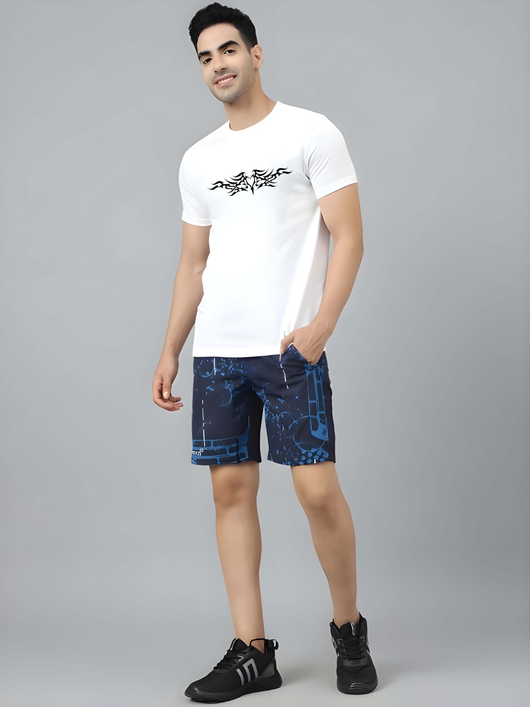 

BOWLIFESTYLE Men Pure Cotton T-shirt, White