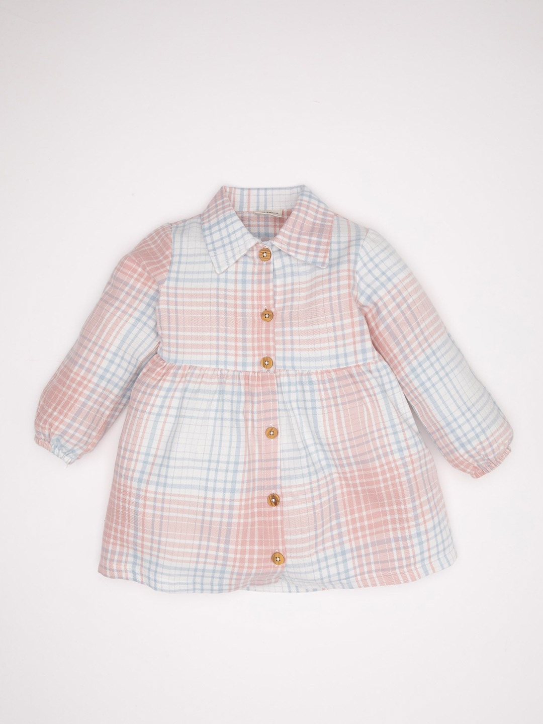 

DeFacto Checked Shirt Dress, Na