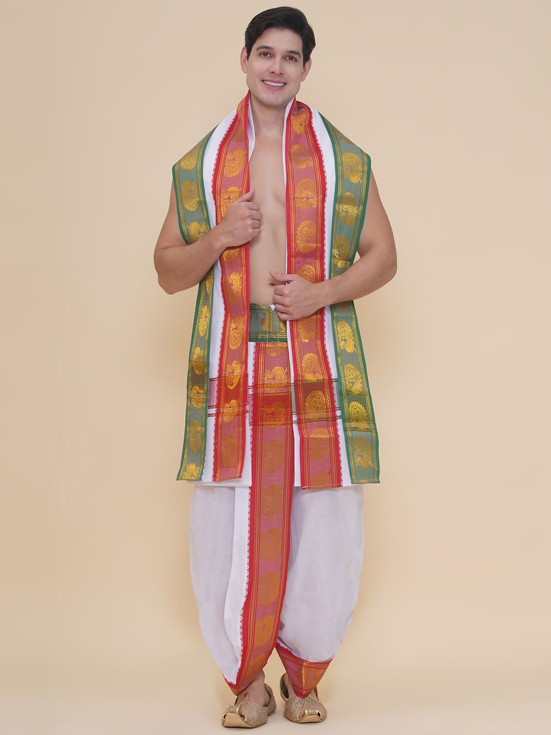 

Sethukrishna Men Cotton Dhoti Pant, White