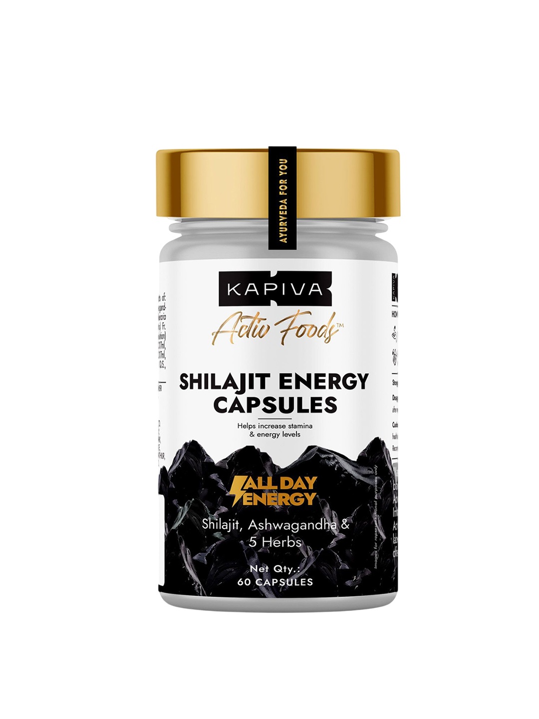 

Kapiva Shilajit Energy Capsules - 60 Nos, White