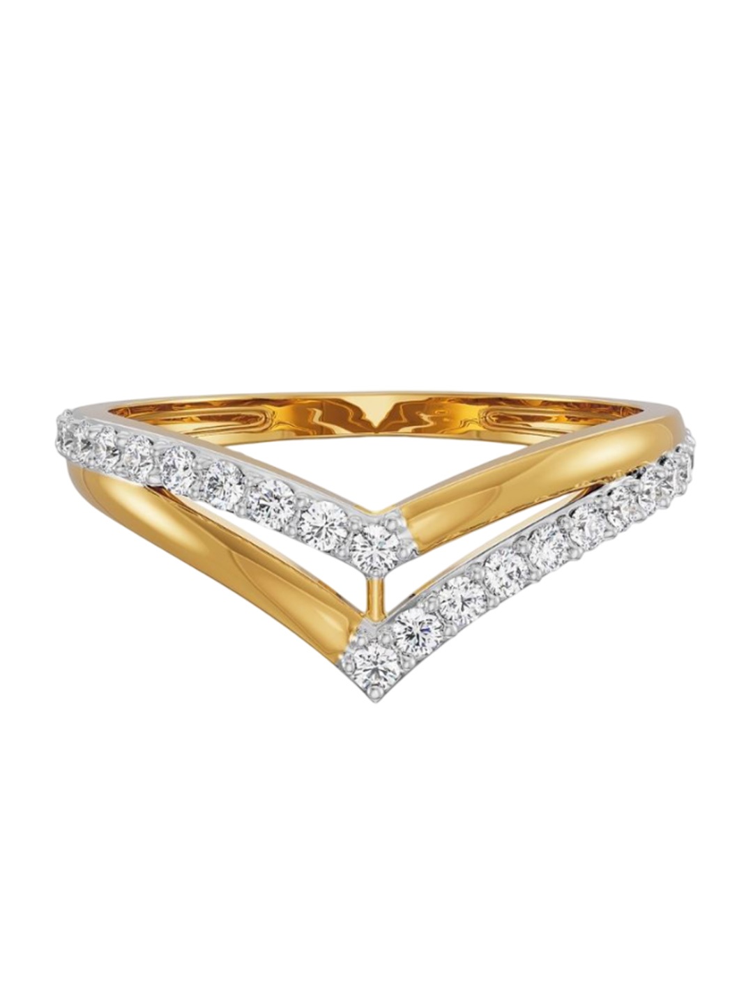 

Emori Women 14 Kt Divine V 0.21 Diamond Ring 1.55 g, Gold