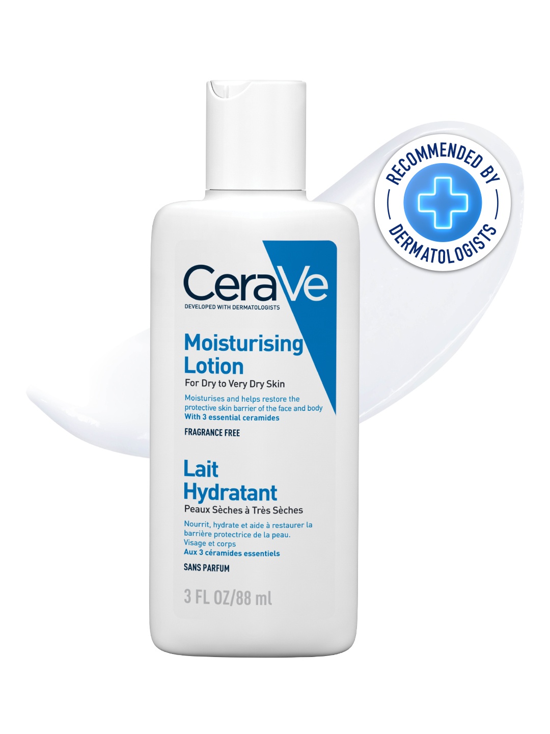 

CeraVe Moisturizing Lotion for Normal to Dry Skin with Ceramides & Hyaluronic Acid - 88ml, White
