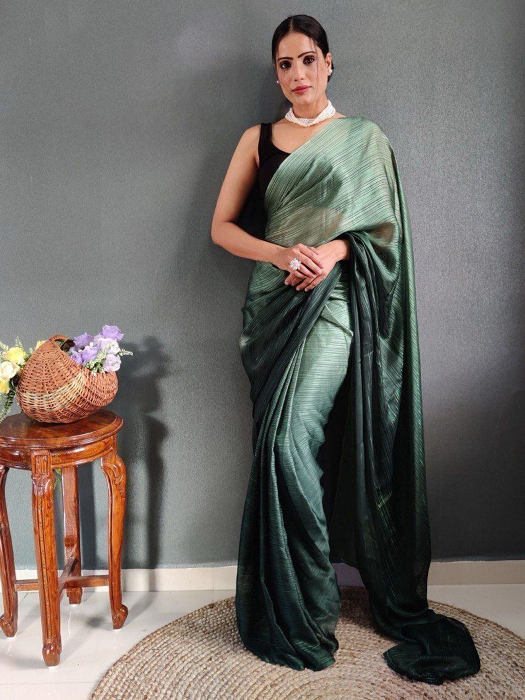 

bansari textiles Zari Pure Cotton Kota Saree, Green