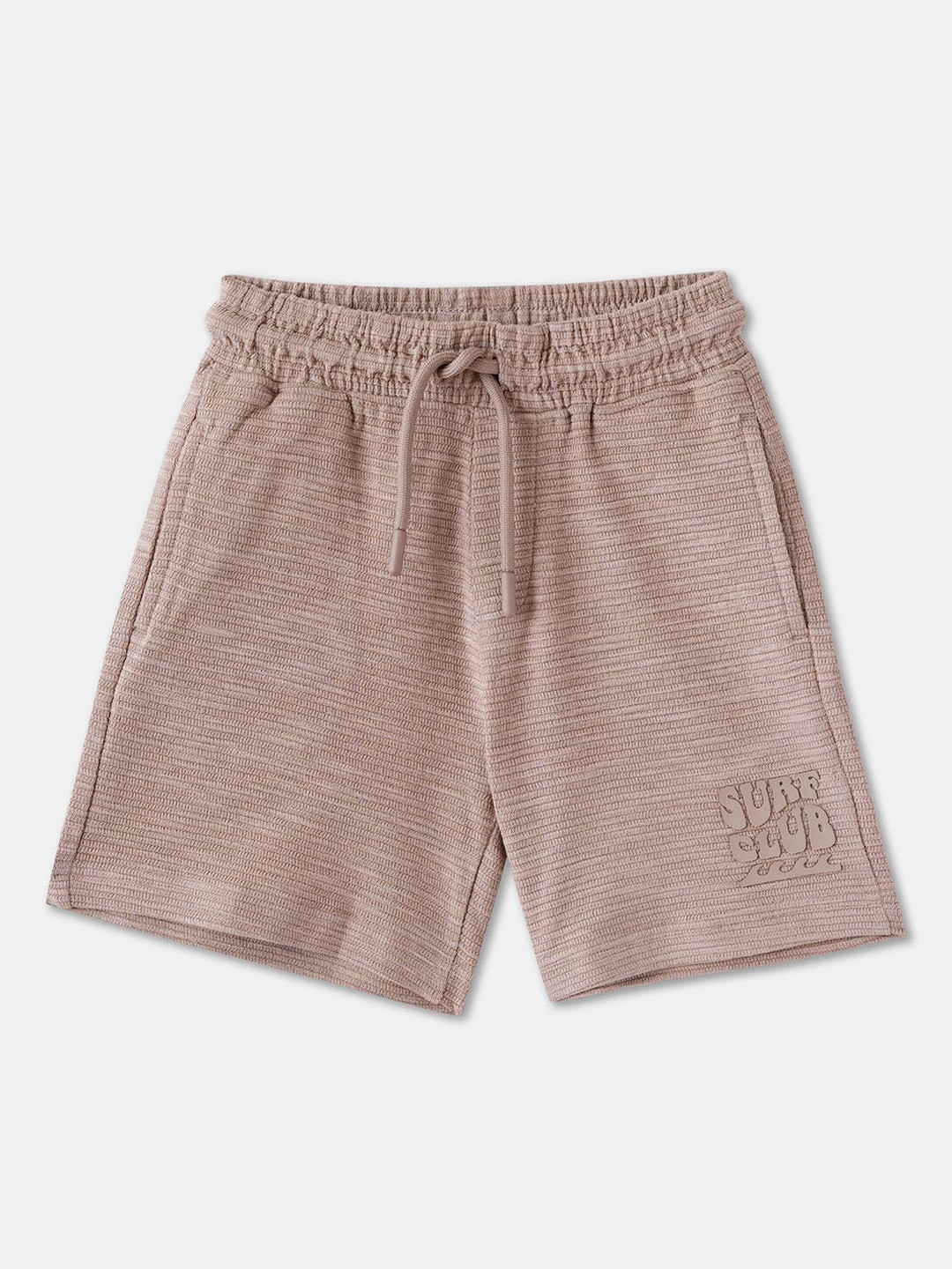 

R&B Boys Regular Fit Cotton Shorts, Brown
