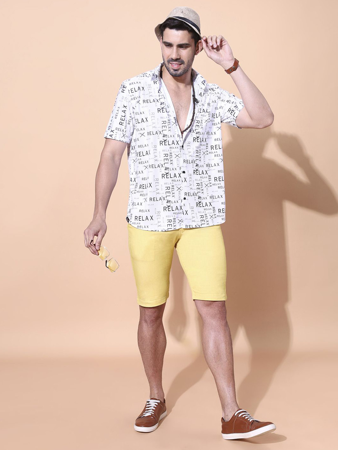 

Fesner Men Semi Opaque Printed Party Shirt, Multi