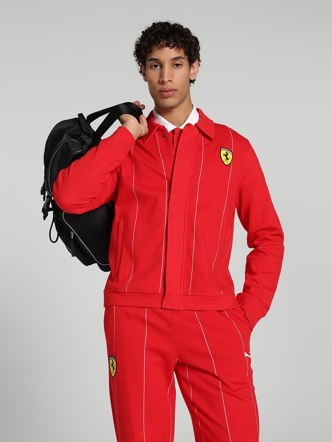 

PUMA Motorsport Men Sporty Jacket with Embroidered, Red