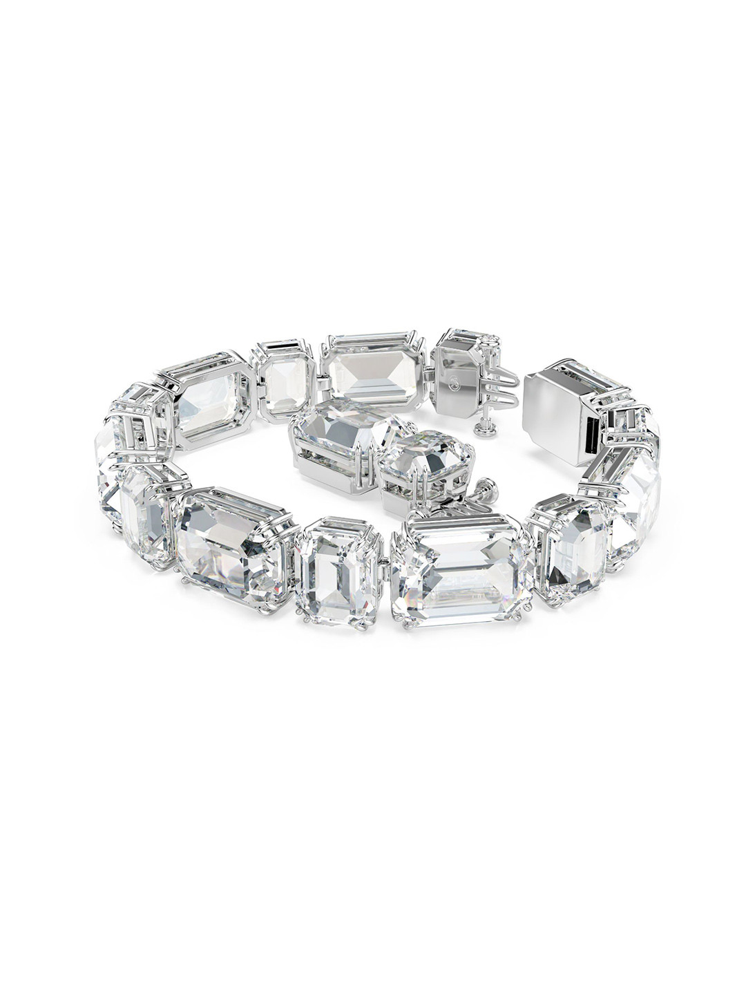 

SWAROVSKI Millenia Crystal Studded Wraparound Bracelet, Silver