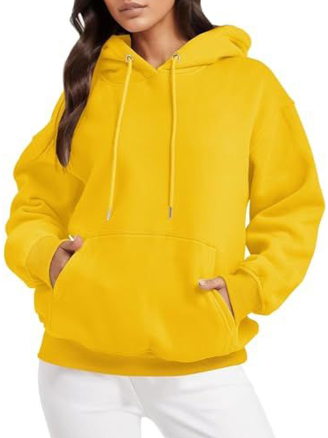 

NOTWILD Women Hooded Sweatshirt, Yellow