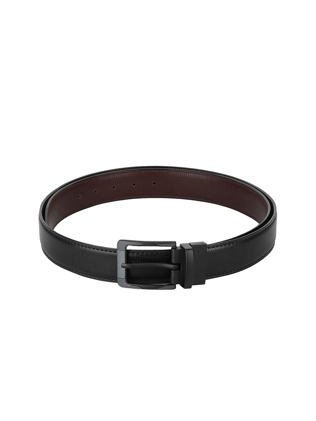 

Provogue Men Textured Reversible Formal Belt, Black